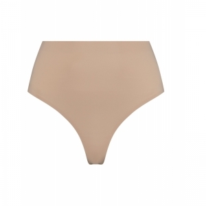 Invisible mid waist beige