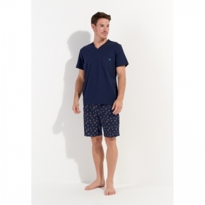 mandala navy print