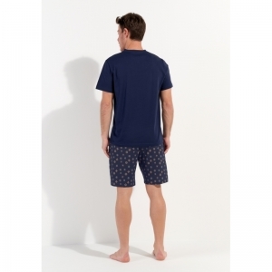 mandala navy print