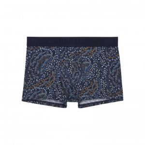 fontainebleau navy print