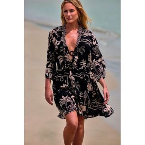 sierra bloemen zw/beig
