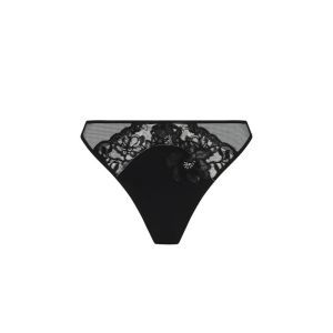 cuir sexy couture noir argent