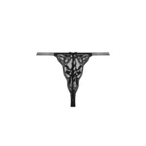 cuir sexy couture noir argent