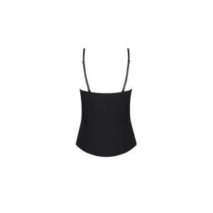 cuir sexy couture noir argent