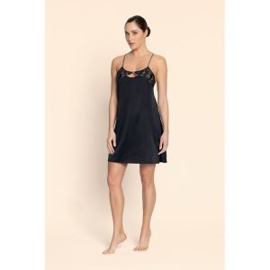 cuir sexy couture noir argent
